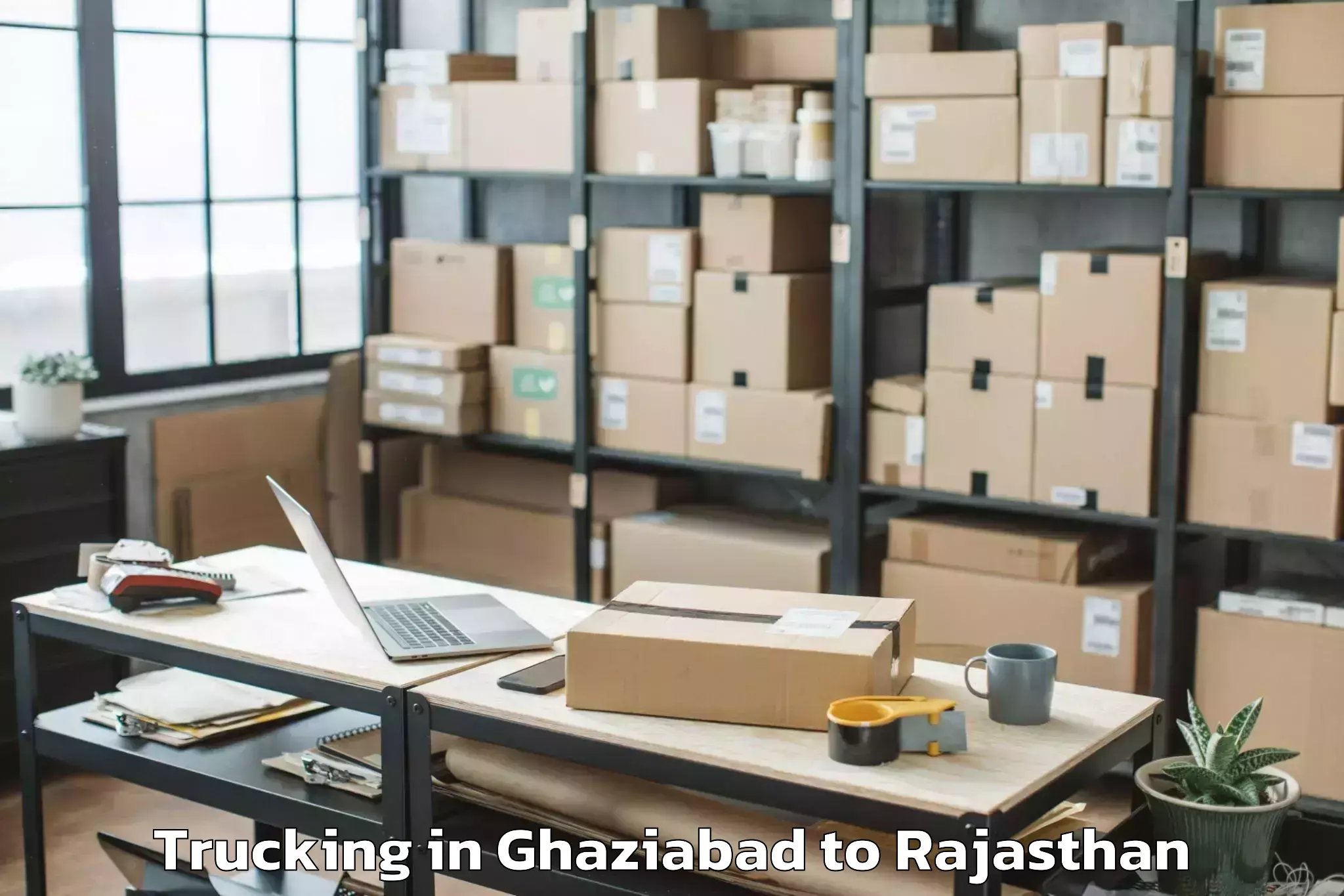 Book Your Ghaziabad to Lakheri Trucking Today